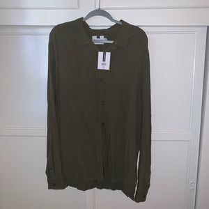 Topman Khaki Revere Shirt